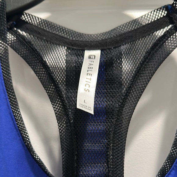 Fabletics Royal Blue Mesh Tank - Picture 2 of 4